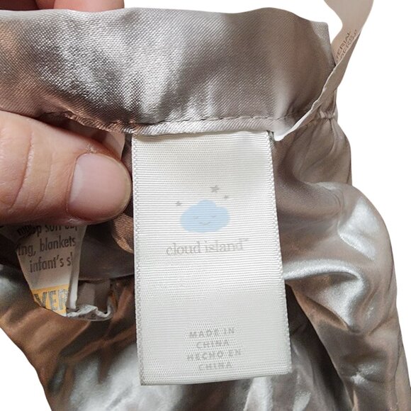 Cloud Island Plush Baby Blanket With Satin Trim & Toy Attachment - Picture 3 of 3